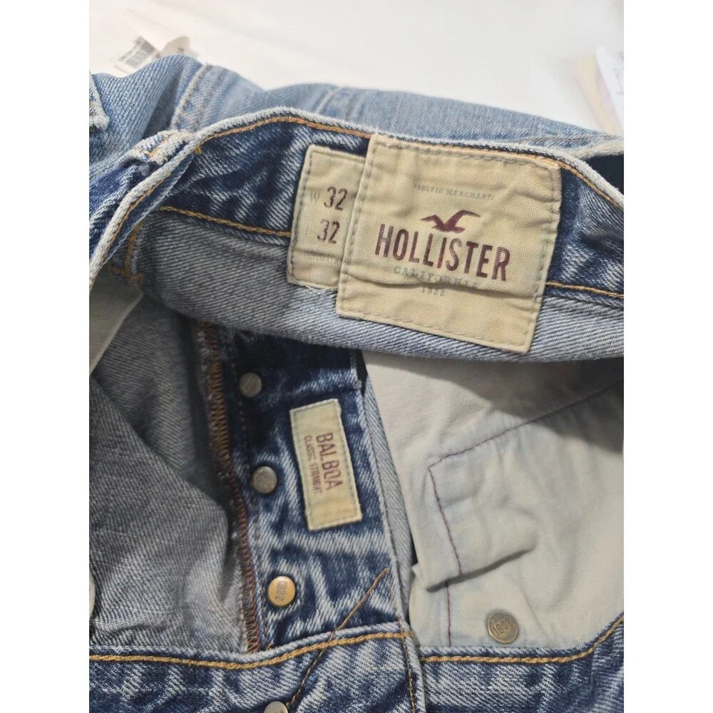 Hollister Balboa medium wash Blue Jeans Mens Size 32x32 Y2K vintage AE
